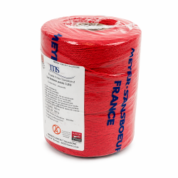 Ficelle lin poli rouge 1kg