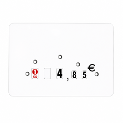 Etiquettes blanches à...